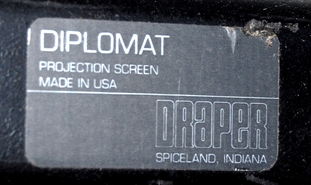 ■DRAPER DIPLOMAT/ドレイパー ディプロマット◆MADE IN USA世界三大最高級スクリーン◆三脚投影大画面スクリーン(150㎝X150㎝)◆手渡歓迎_画像3