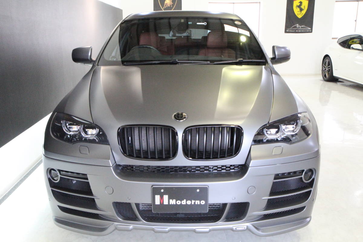 *H25 year BMW X6 xDrive 35i4WD HAMANN aero | wheel non-genuin muffler mud gray full wrapping *