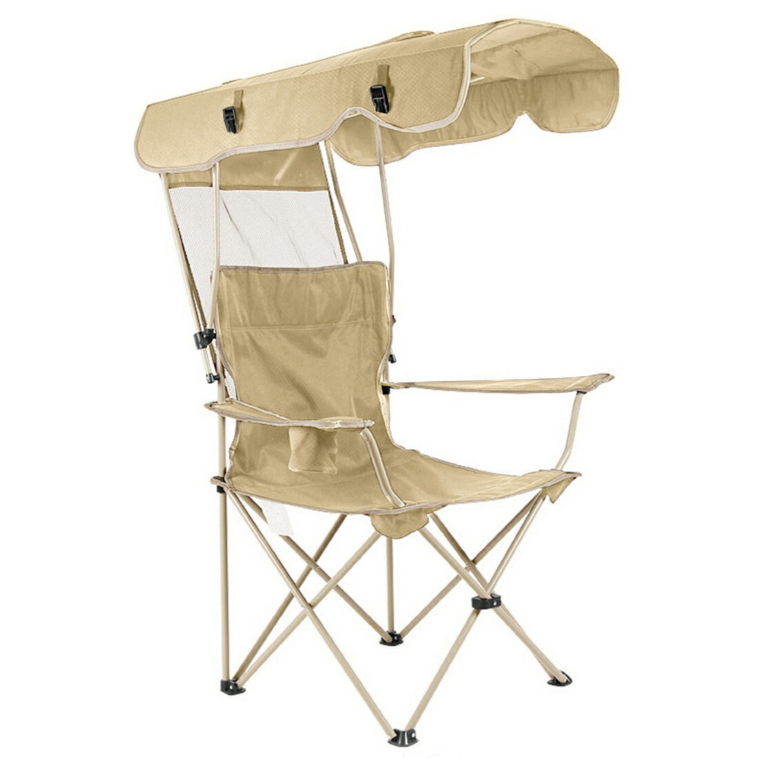 屋根付きアウトドアチェア 折りたたみ椅子 サンシェードチェアー 折り畳み アウトドア キャンプ 海 日焼け対策 sl1302-ca