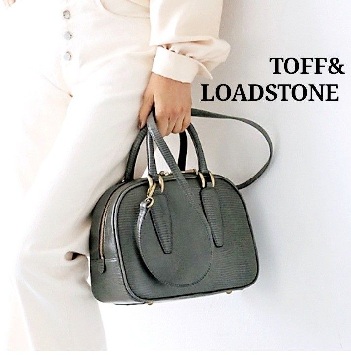 美品】TOFF&LOADSTONE トフアンドロードストーン ハンドバッグ-