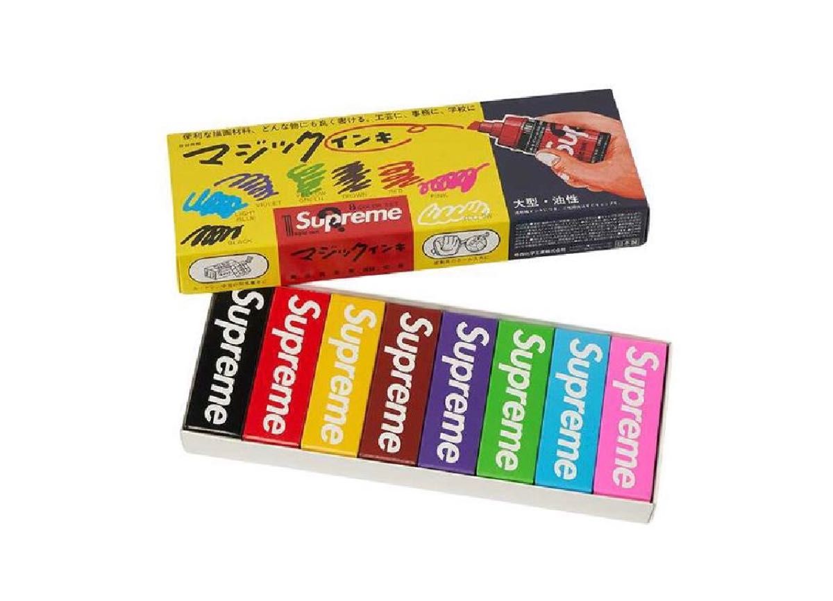 Supreme Magic Ink Markers Set of 8 Multi マジック インキ マーカー 8本入り