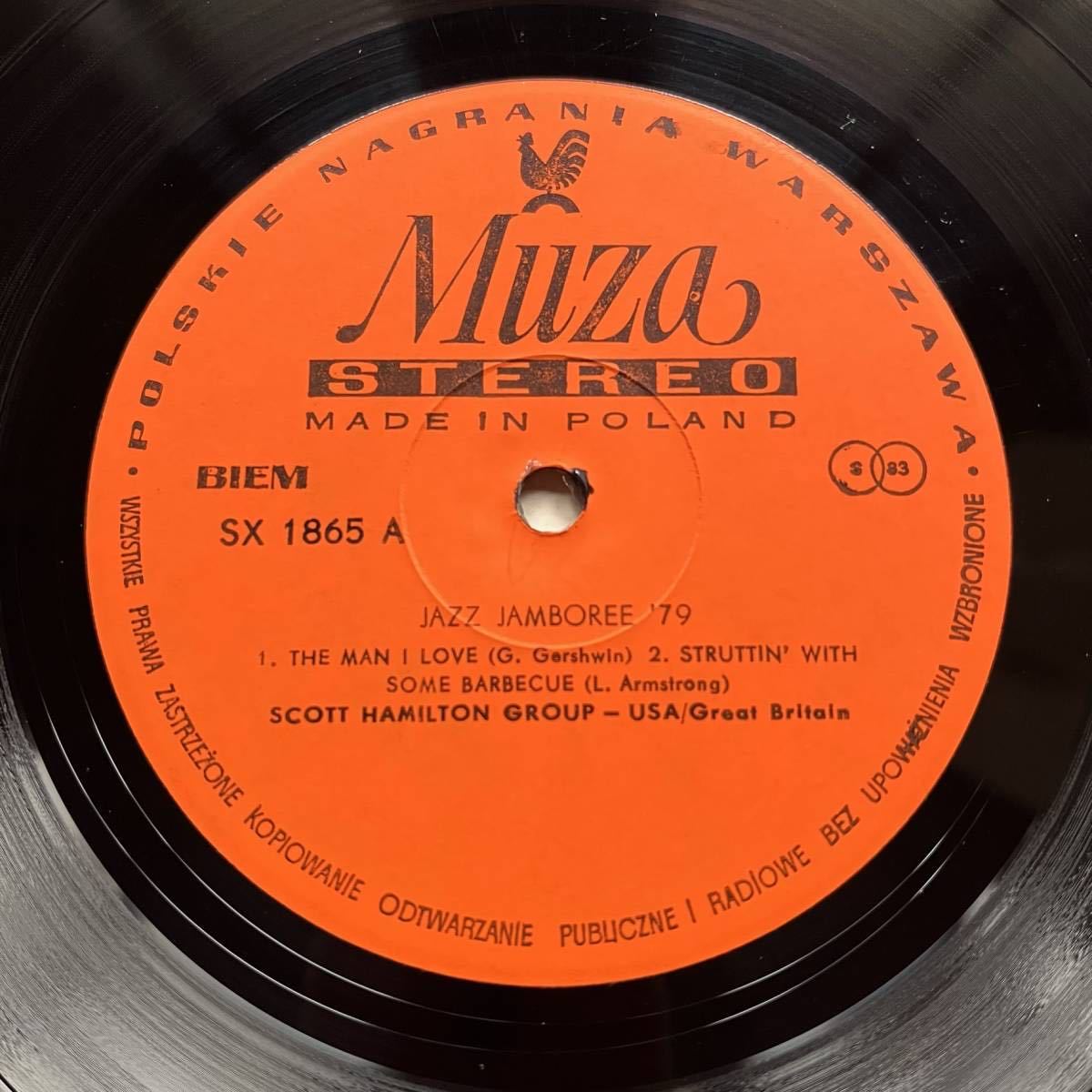 【オリジナル盤 MUZA POLISH JAZZ】JAZZ JAMBOREE '79 - ジャズ・ジャンボリー/SCOTT HAMILTON/GIANNI BASSO/FRANCO D‘ANDREA/EJE THELIN_画像3