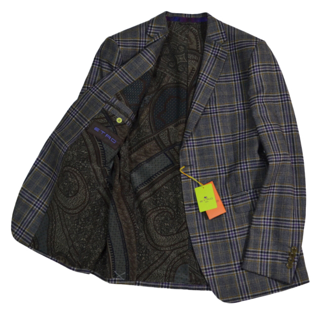新品】ETRO テーラードジャケット 100%シルク裏地 ジャケット