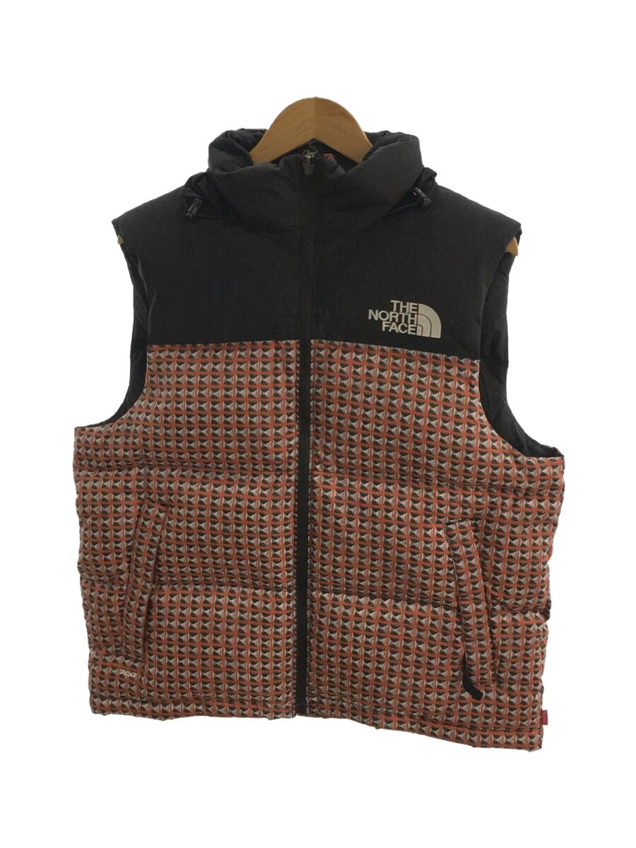 THE NORTH FACE◇Studded Nuptse Vest/ダウンベスト/M/ナイロン/RED ...
