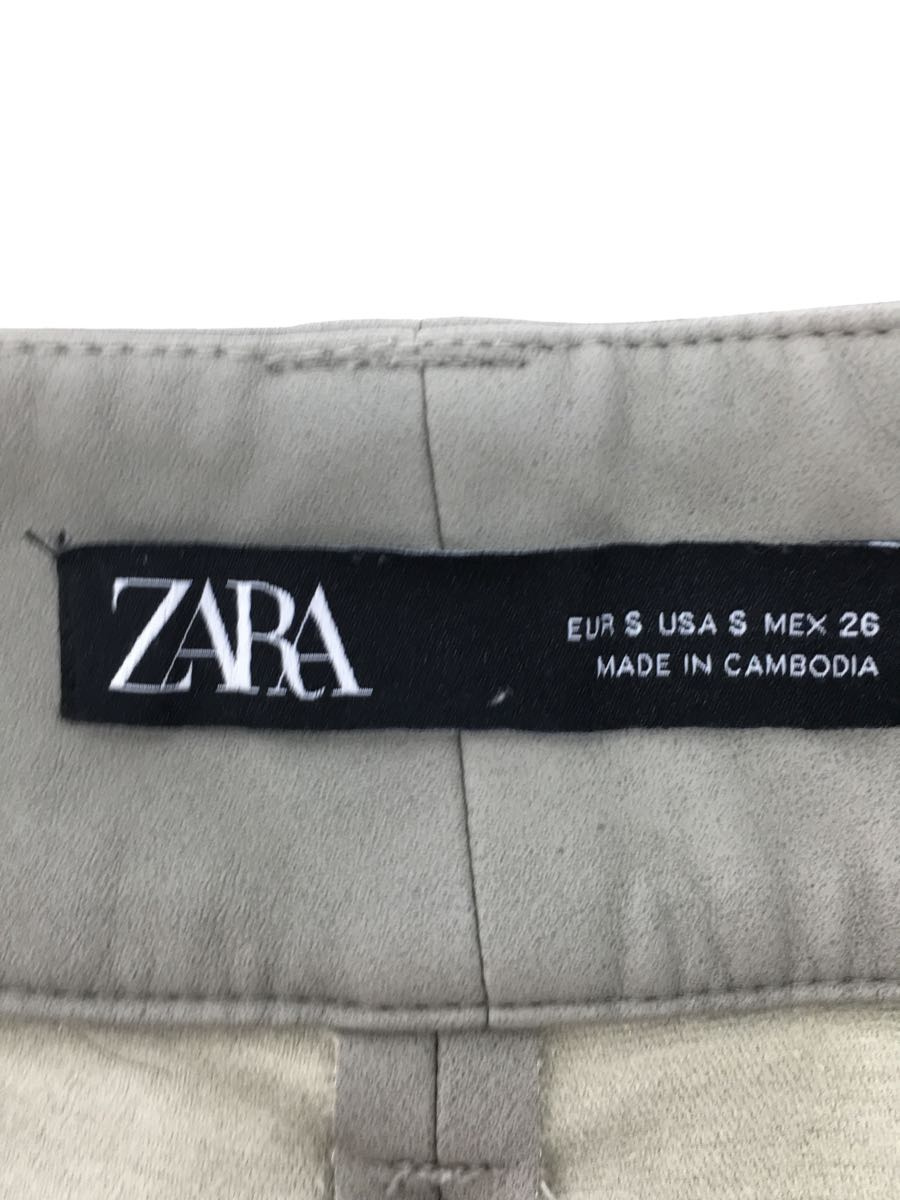 ZARA◆ボトム/S/フェイクレザー/GRN_画像4