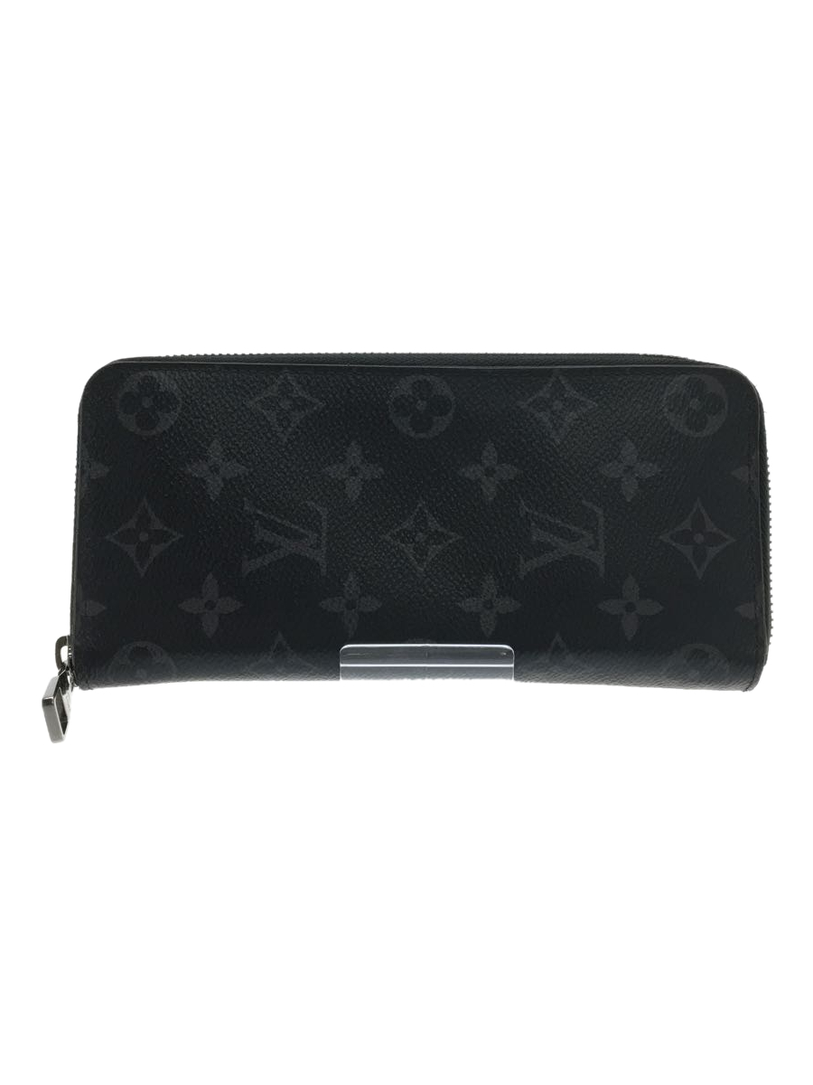 LOUIS VUITTON◆ジッピー・ウォレット・ヴェルティカル_モノグラム・エクリプス_BLK/PVC/BLK/メンズ/ブラック_画像1