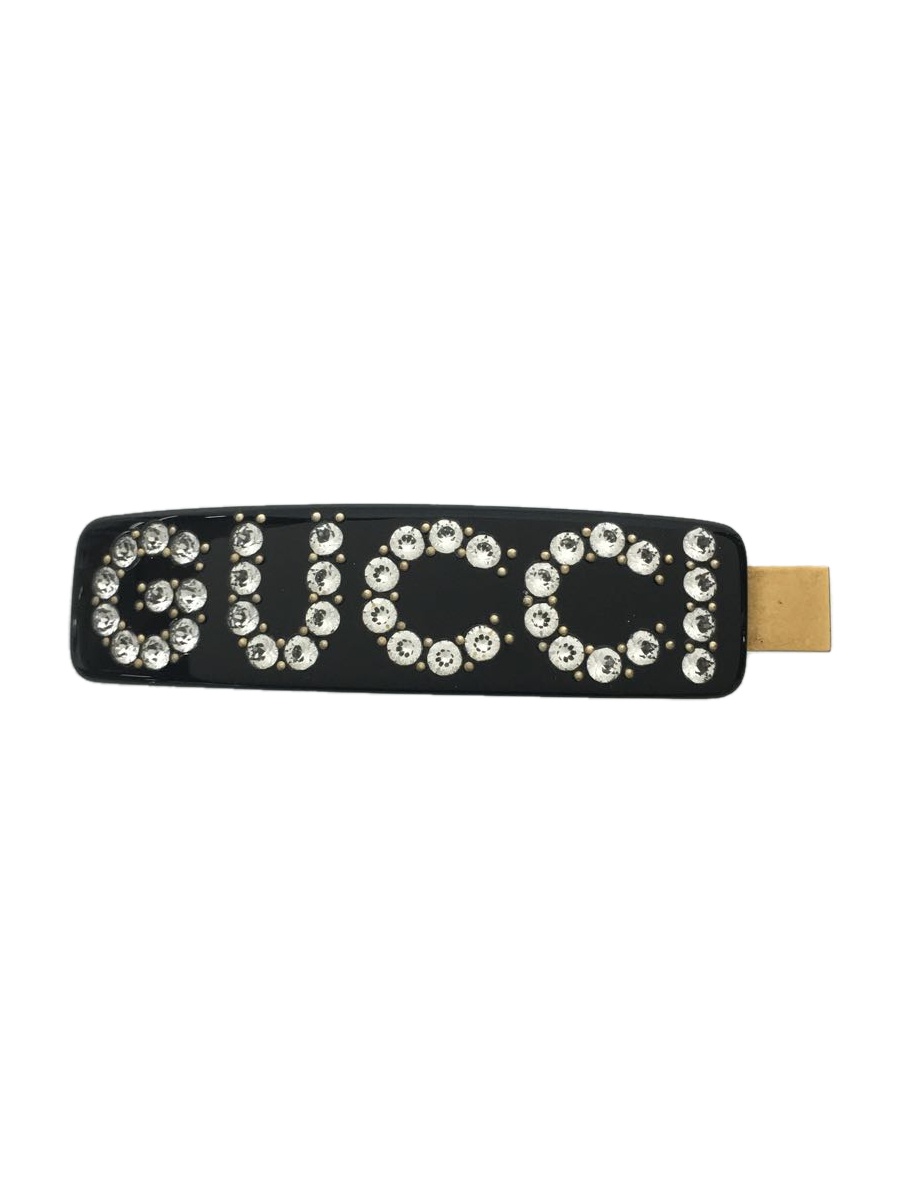 30%OFF】 GUCCI◇クリスタル/ヘアクリップ/ヘアバレッタ/ロゴ/服飾