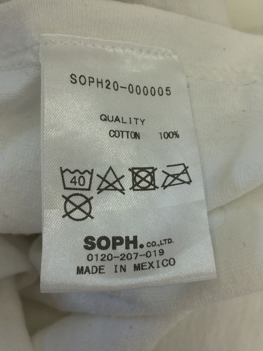 SOPHNET.◆SOPH.20/L/S TEE/長袖Tシャツ/-/コットン/WHT/プリント/SOPH20-00005_画像4