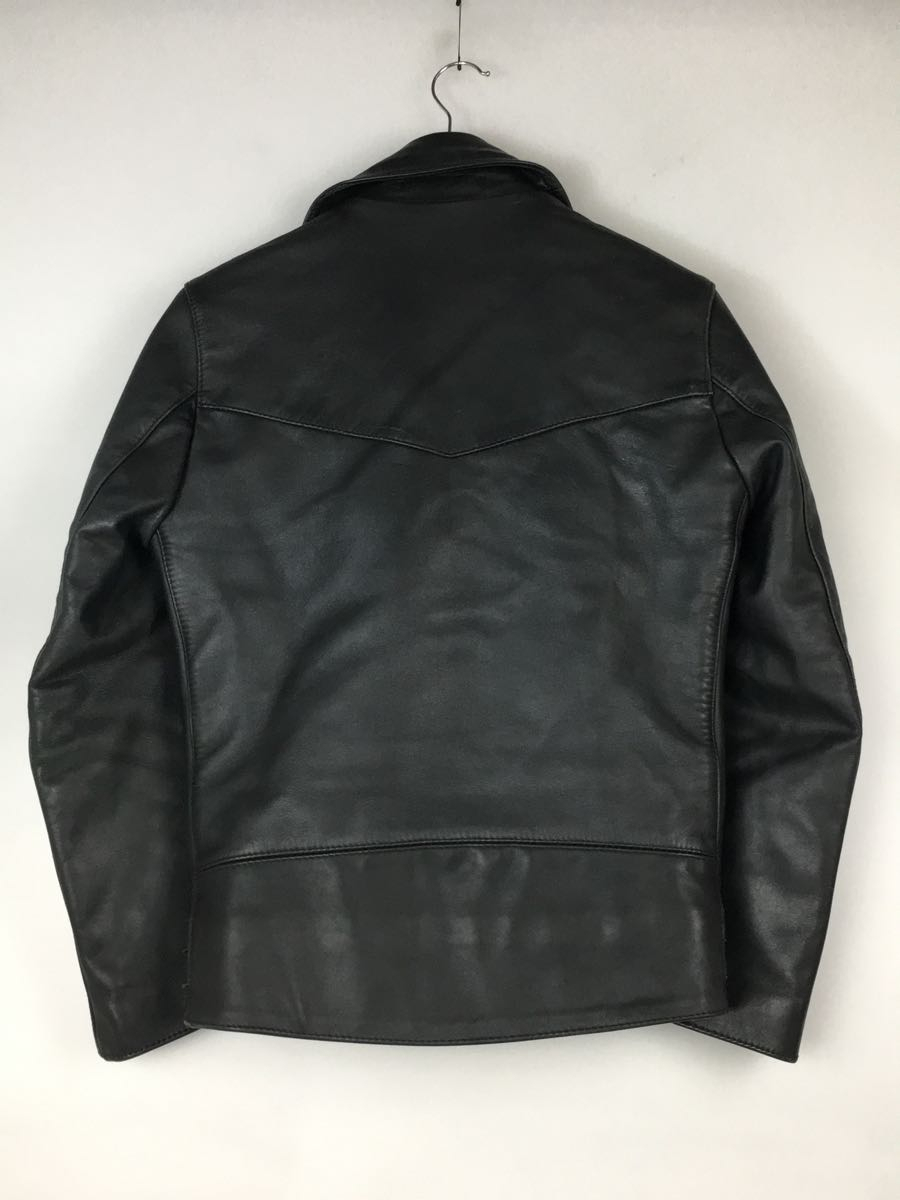 Lewis Leathers* double rider's jacket /34/ leather / black / plain / lightning 