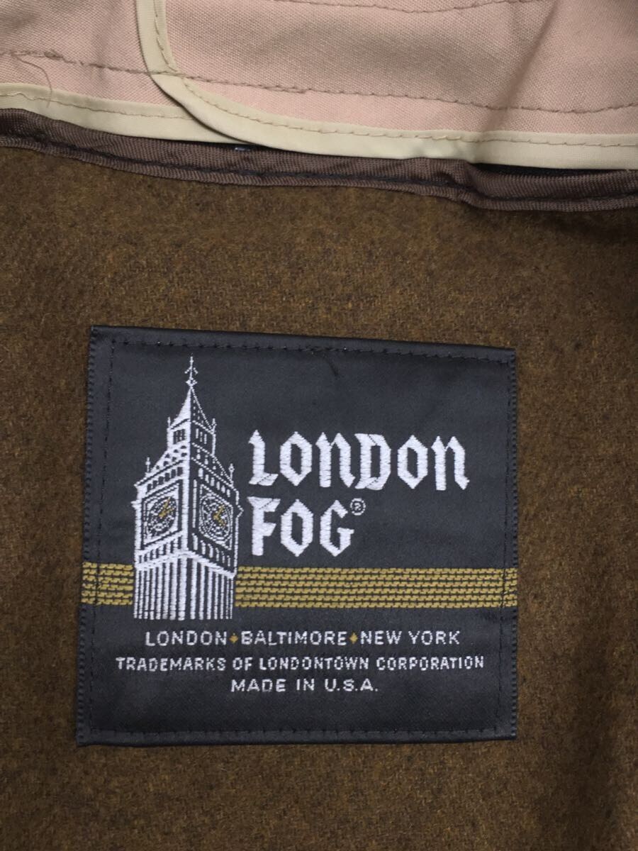 London Fog◆80s～90s/usa製/ライナー付き/トレンチコート/14/コットン/BEG/無地/ London Fog_画像4