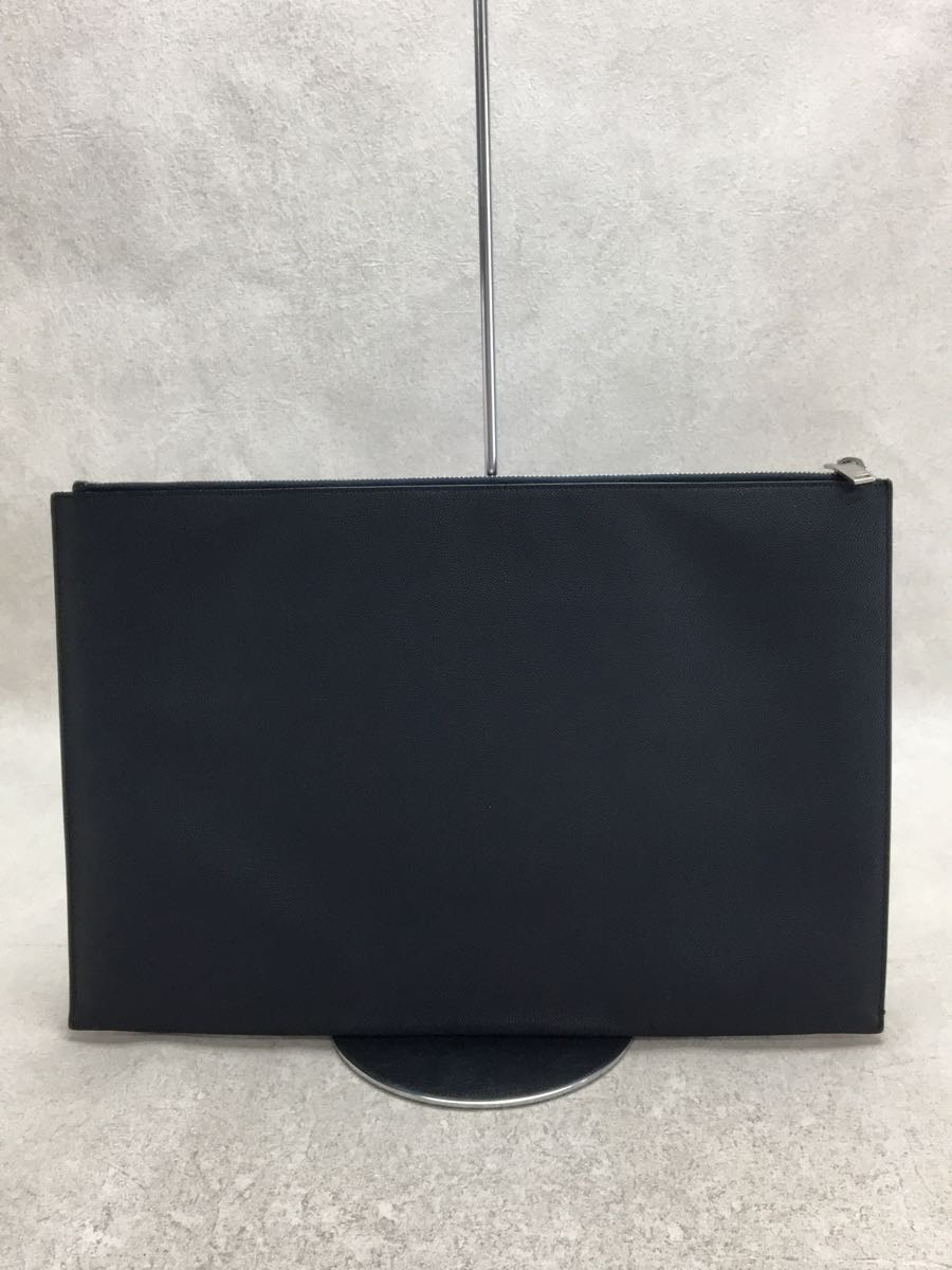 SAINT LAURENT* clutch bag /375950/ leather /NVY/ plain / box * storage bag equipped // second bag 