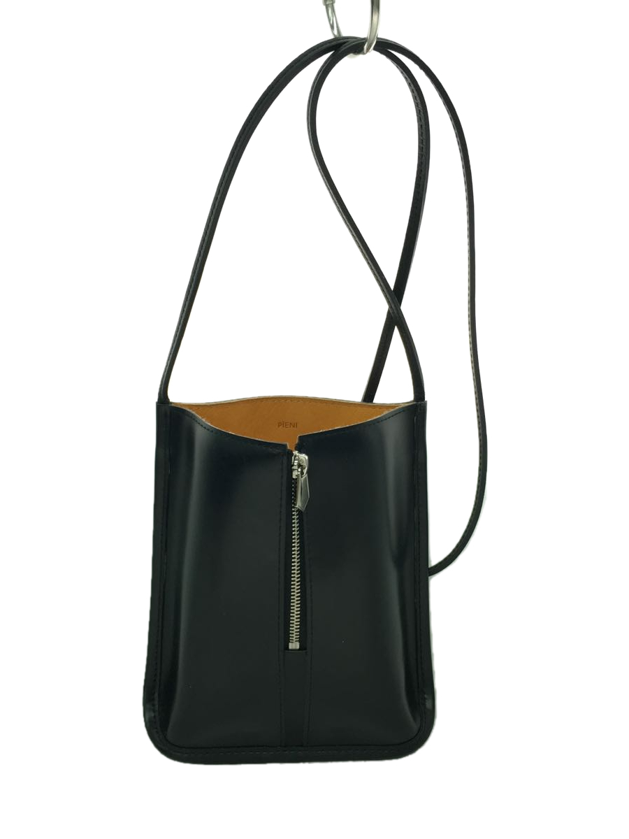 レビュー高評価の商品! PIENI/ショルダーバッグ/レザー/BLK/無地