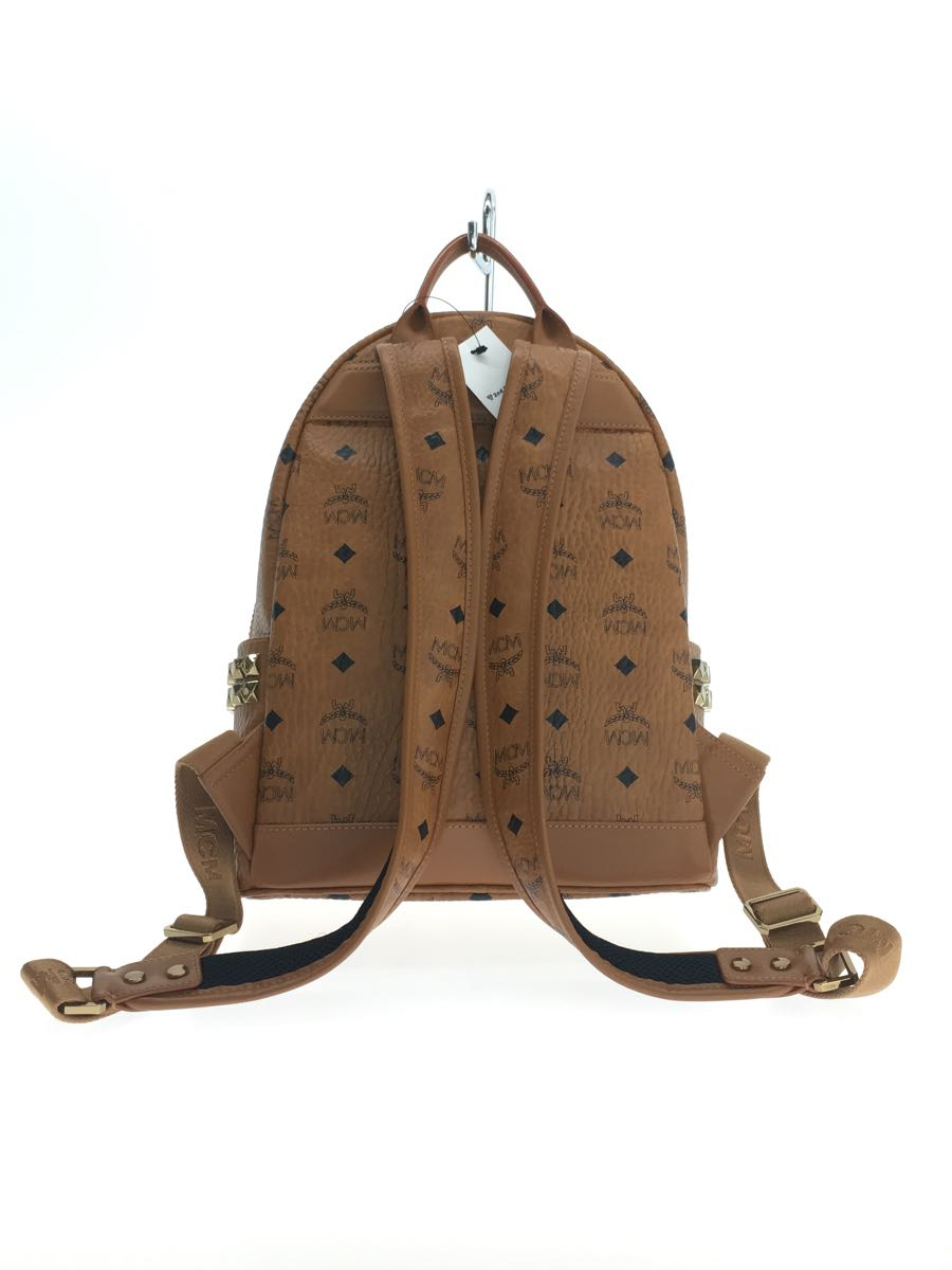 MCM◇リュック/レザー/BRW/総柄/スターク/サイドスタッズ | inmano.com.br