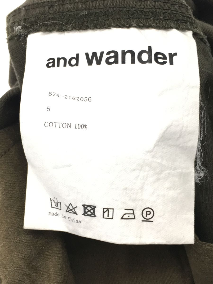 and wander◆GRIP SWANY x and wander/ボトム/5/コットン/KHK/カラビナ欠品_画像5