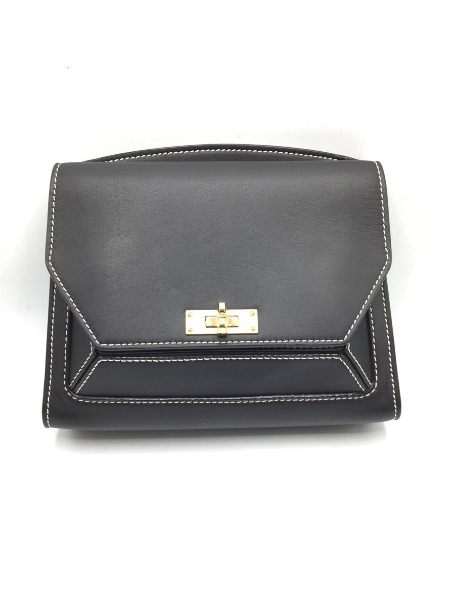 BALLY◇ショルダーバッグ/レザー/SUZY MD/ブラック/BALLY/バリー
