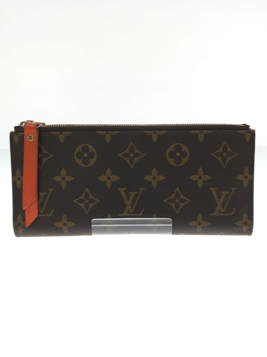 LOUIS VUITTON◆ポルト・フォイユ・アデル_モノグラム_BRW/PVC/BRW/モノグラム/レディース_画像1