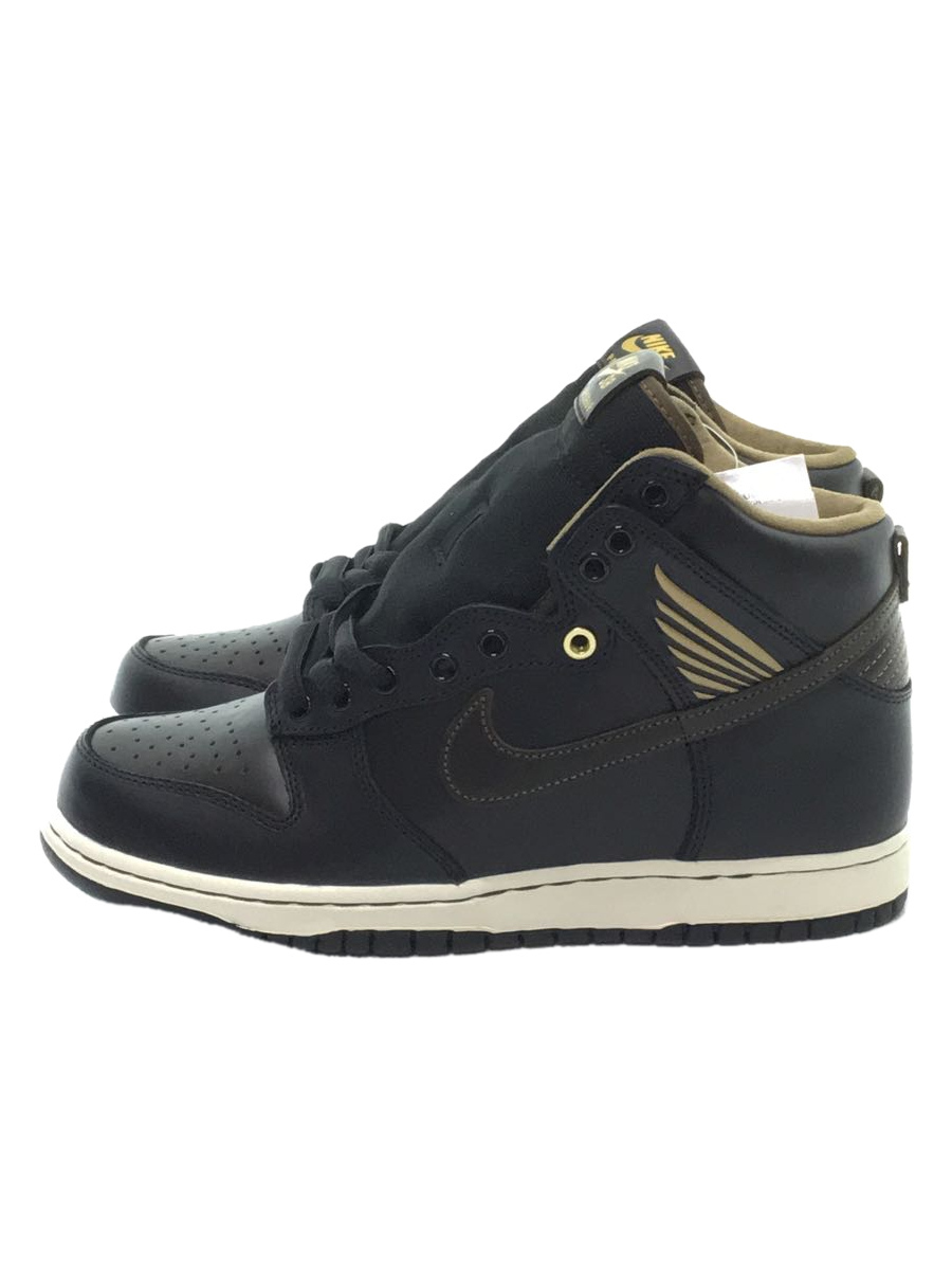 NIKE◆ハイカットスニーカー/25.5cm/BLK/レザー/FJ0445-001/×Pawnshop/SB Dunk Hig