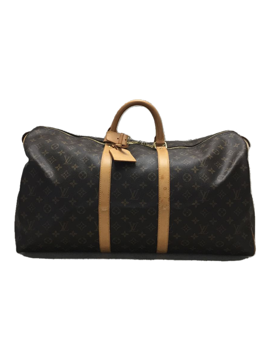 LOUIS VUITTON◆キーポル・バンドリエール55_モノグラム_BRW/ボストンバッグ/M41414/PVC/BRW