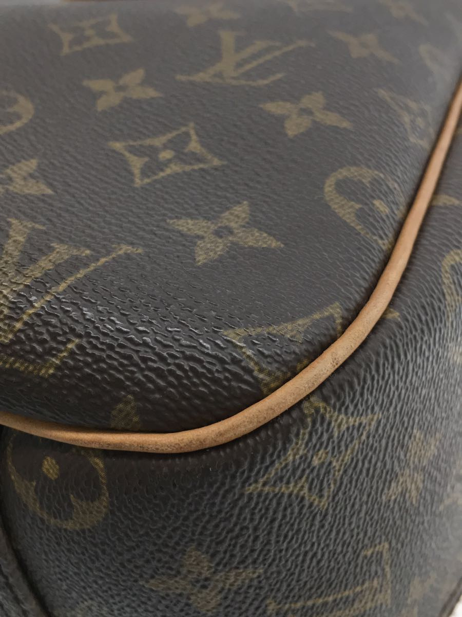 LOUIS VUITTON◆エクスキュルシオン_モノグラム_BRW/PVC/BRW/スレ/パドロックの鍵欠品/M41450_画像7