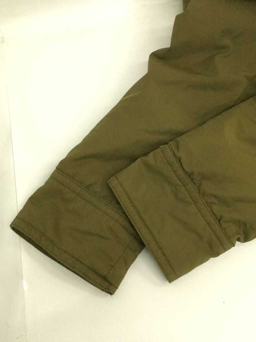 PLST*f- dead long down jacket /0/ cotton / khaki / green / plain /12-3309003
