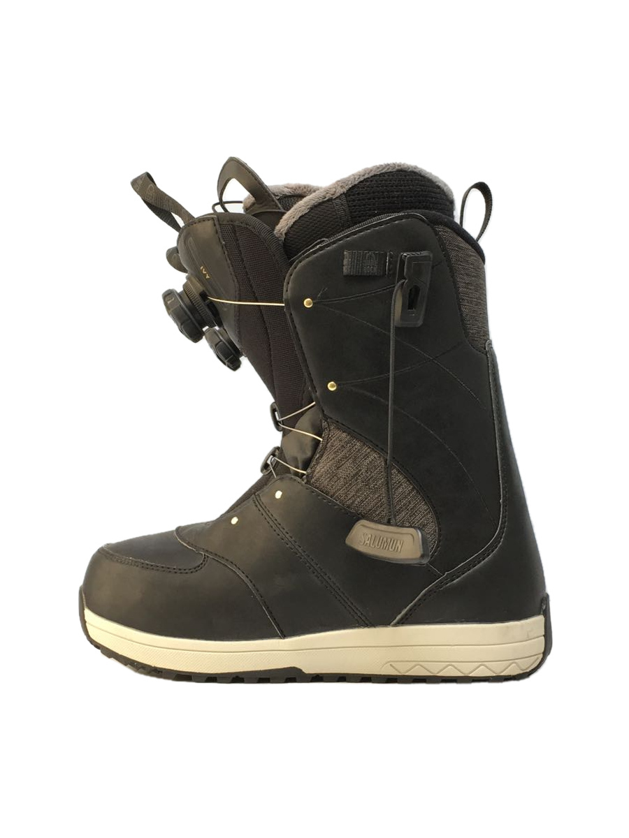 salomon◇187982/IVY BOA SJ/24cm/スノーボードブーツ/BOA/BLK
