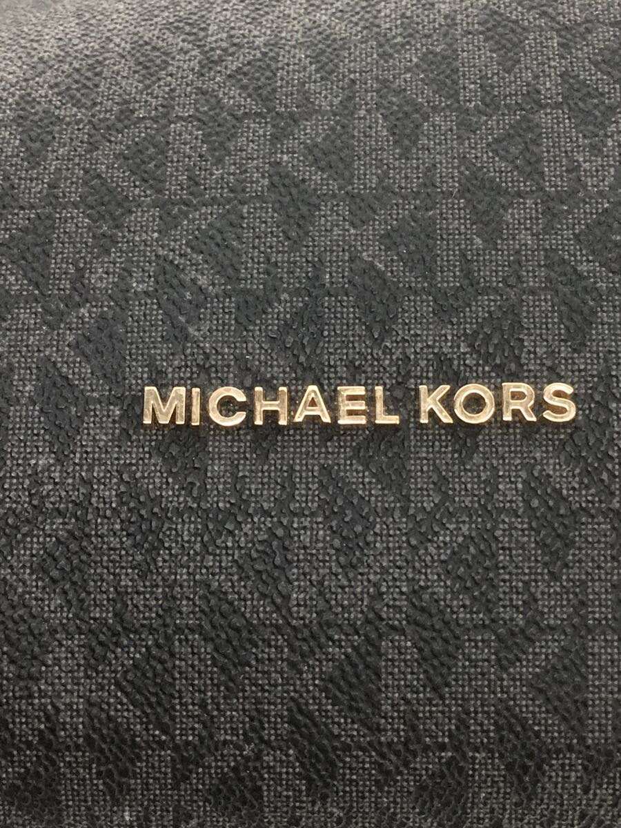 MICHAEL KORS◆ニューベリーミディアムチェーンショルダーバッグ/35F8GNOE2B/PVC/BLK/モノグラム_画像5