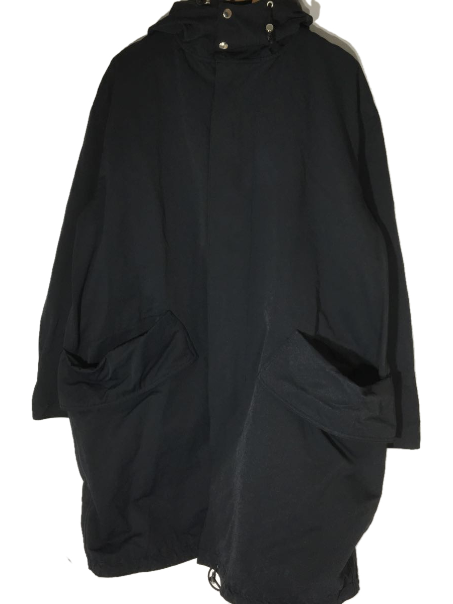 SOUMO◆コート/M/ナイロン/BLK/16-03-002/wide pocket hooded coat