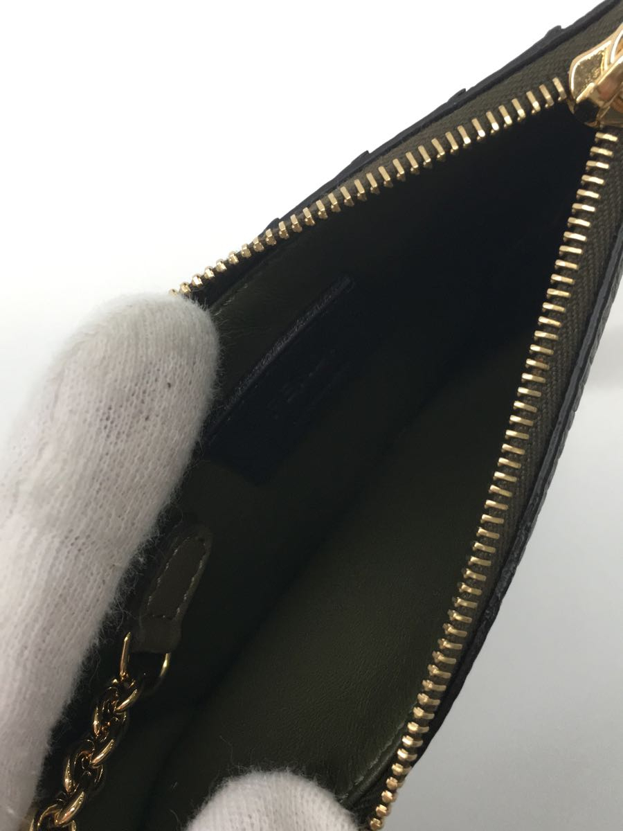 FENDI◆財布/レザー/カーキ/メンズ/8AP161/ピーカーブー_画像4