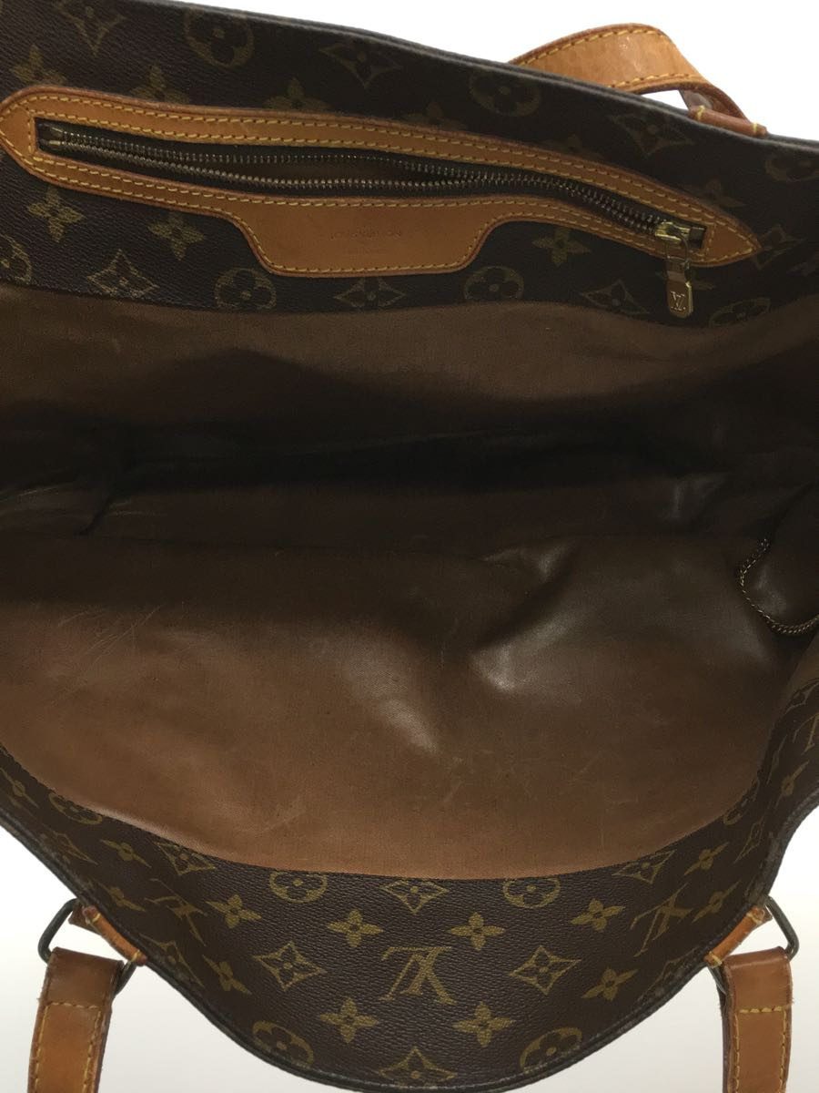 LOUIS VUITTON◆M51108/サック・ショッピング_モノグラム_BRW/PVC/ブラウン_画像6