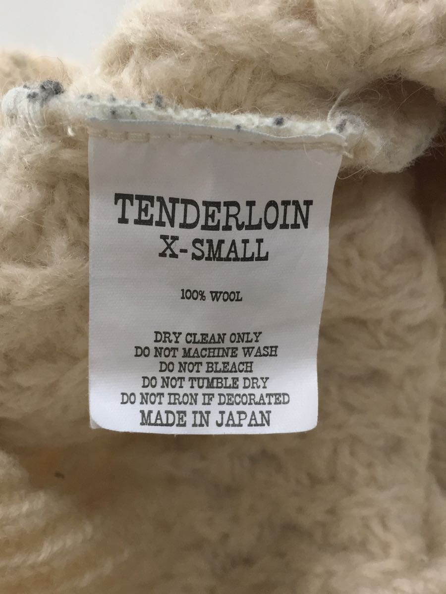 TENDERLOIN◆T-SWEATER POPCORN/セーター(厚手)/XS/ウール/BEG_画像4