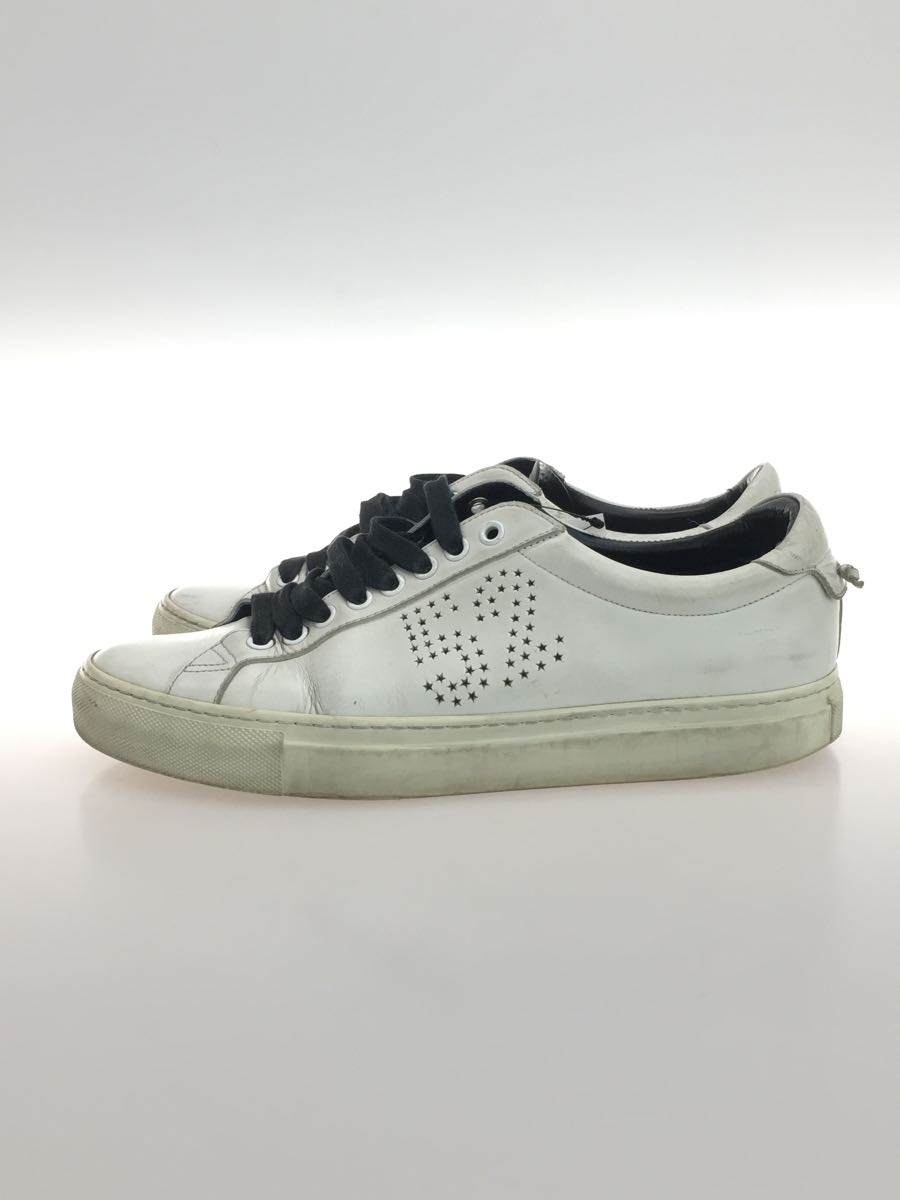 GIVENCHY◆ローカットスニーカー/40/WHT/レザー/使用感考慮/ソール削れ有り_画像1