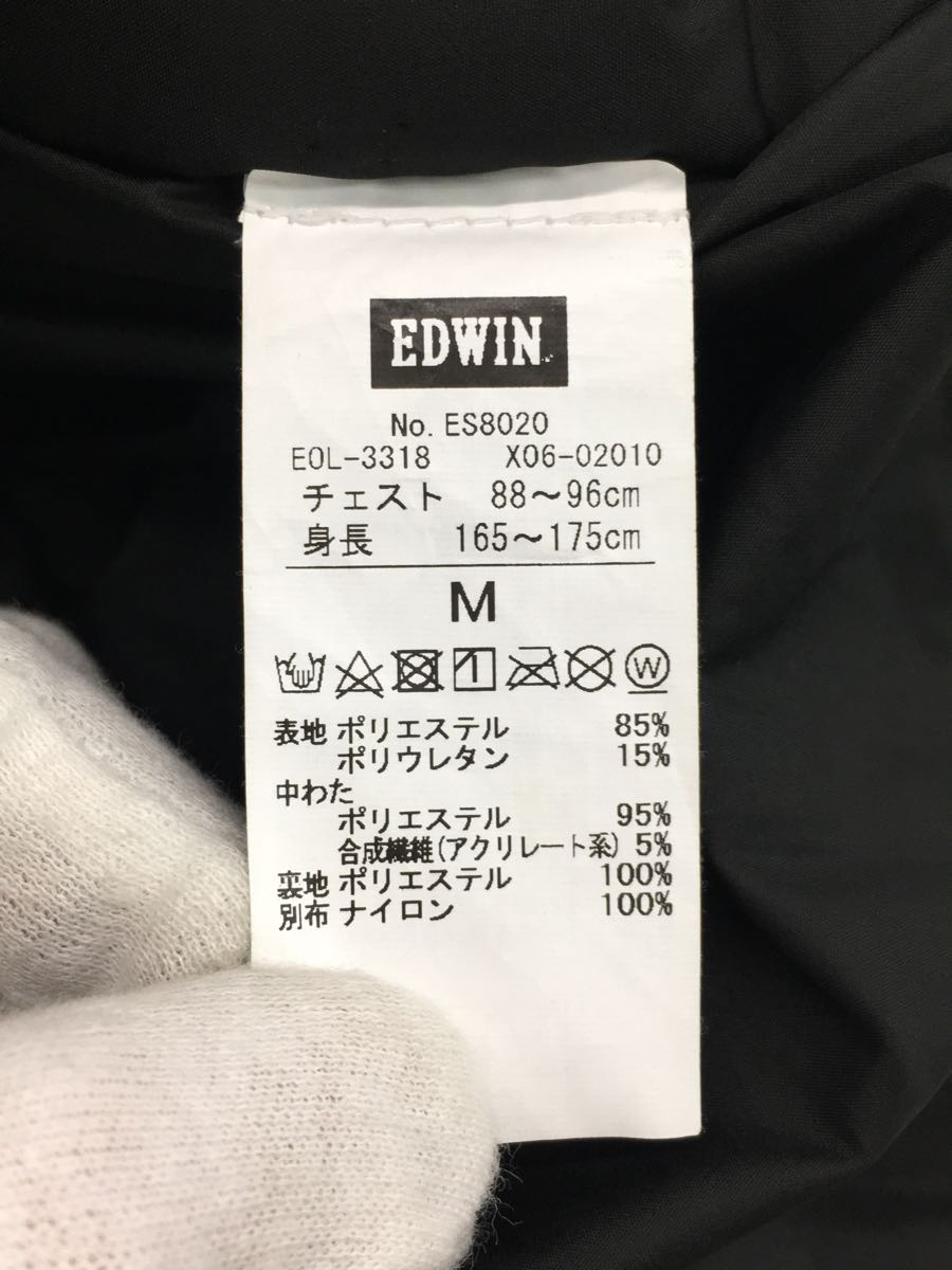 EDWIN◆ジャケット/M/ナイロン/BLK/ES8020_画像4