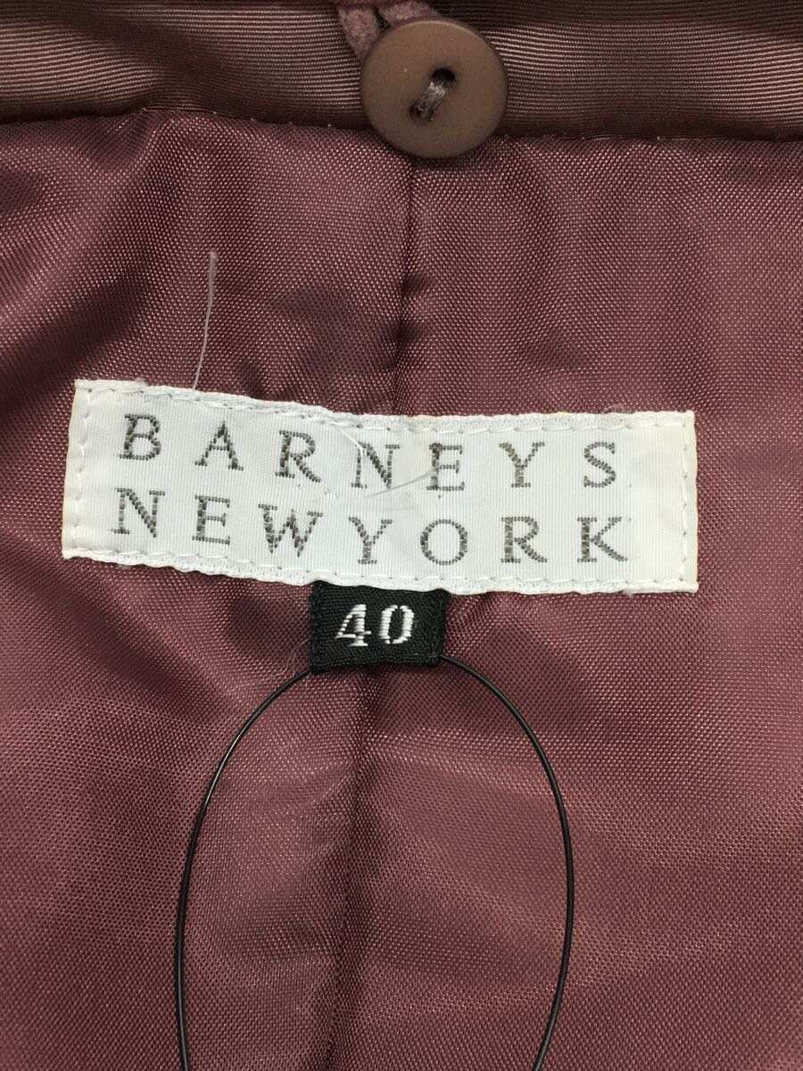 BARNEYS NEWYORK◆ロングダウンジャケット/40/ポリエステル/PNK/無地/BNS-12DW_画像3