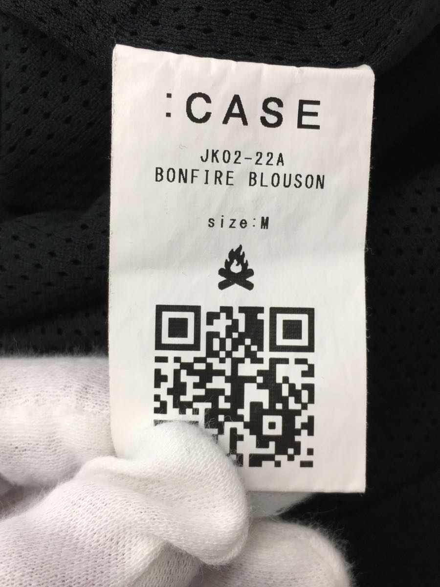 ：CASE/JK02-22A/BONFIRE BLOUSON/フリースジャケット/M/ポリエステル/BLK_画像3