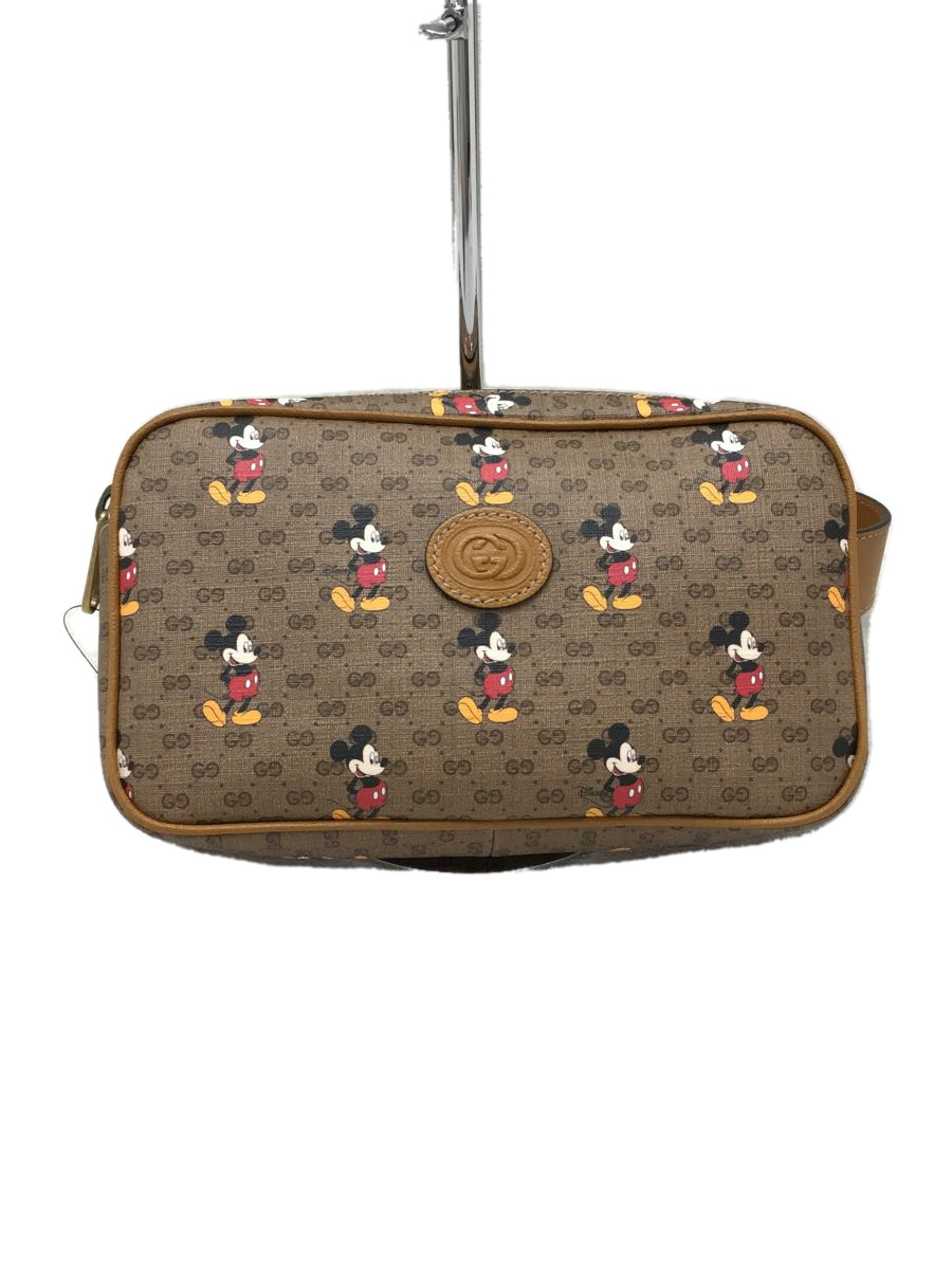 GUCCI◇DISNEY×GUCCI/GGミッキーボディバッグ/ウエストバッグ/レザー