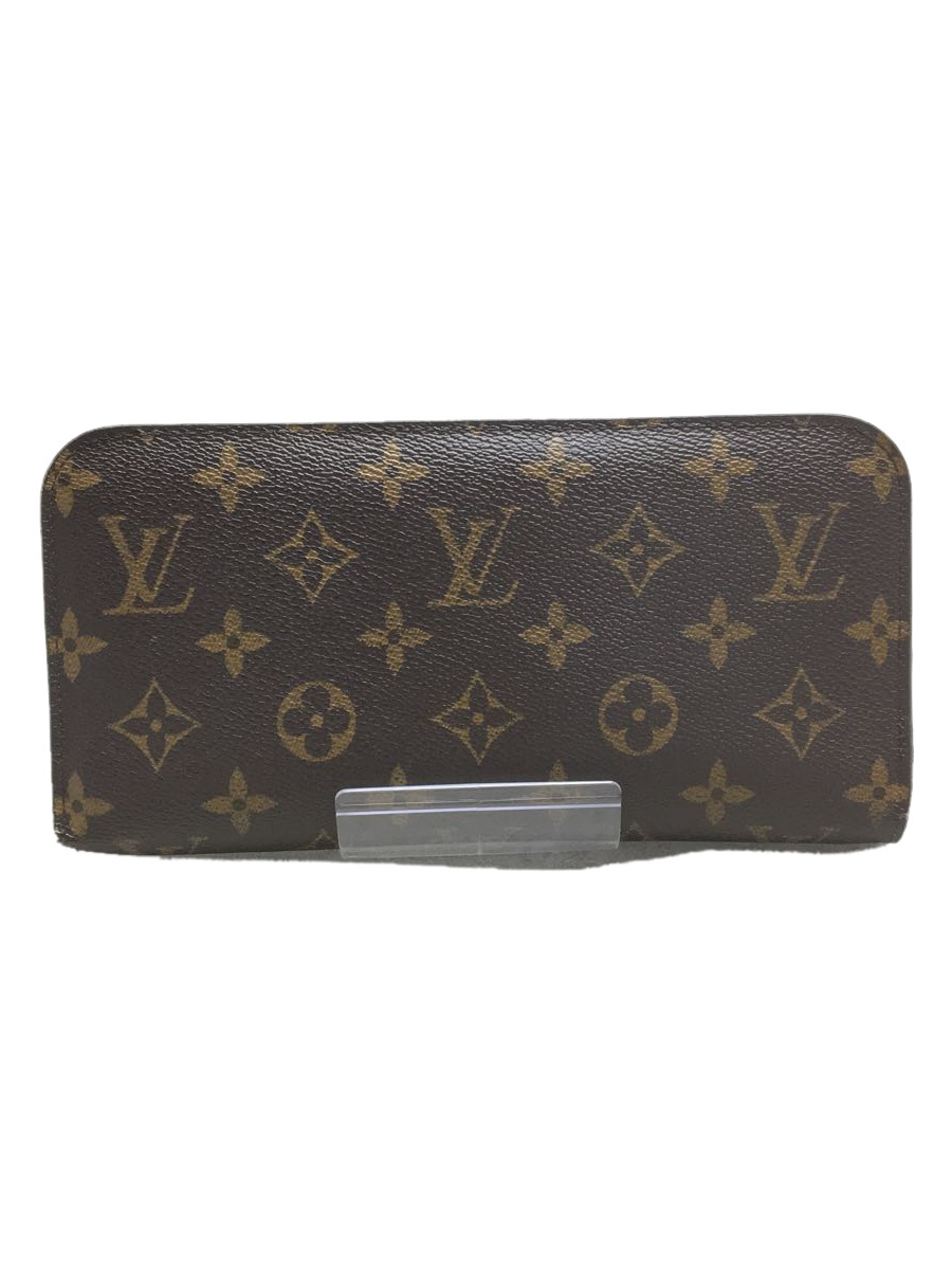 LOUIS VUITTON◆ポルトフォイユ・アンソリット_モノグラムキャンバス_ヴィォレット/PVC/BRW