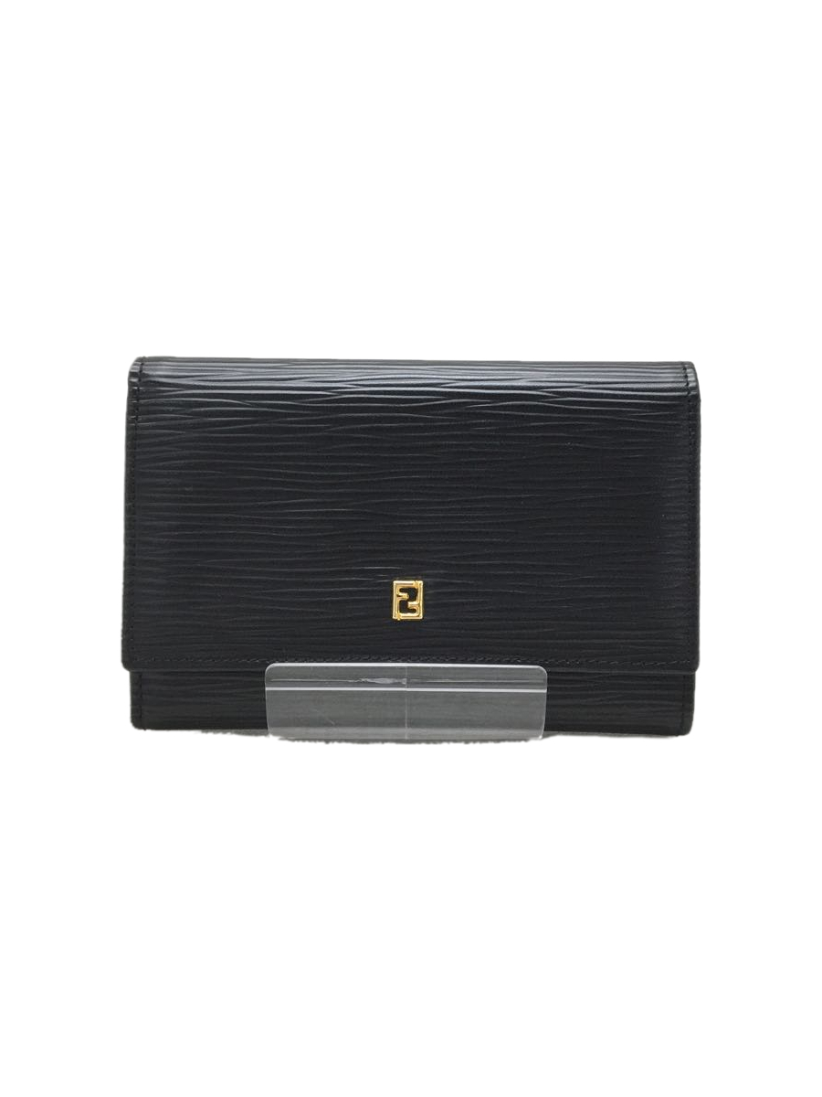 FENDI◆財布/-/BLK/無地/ユニセックス