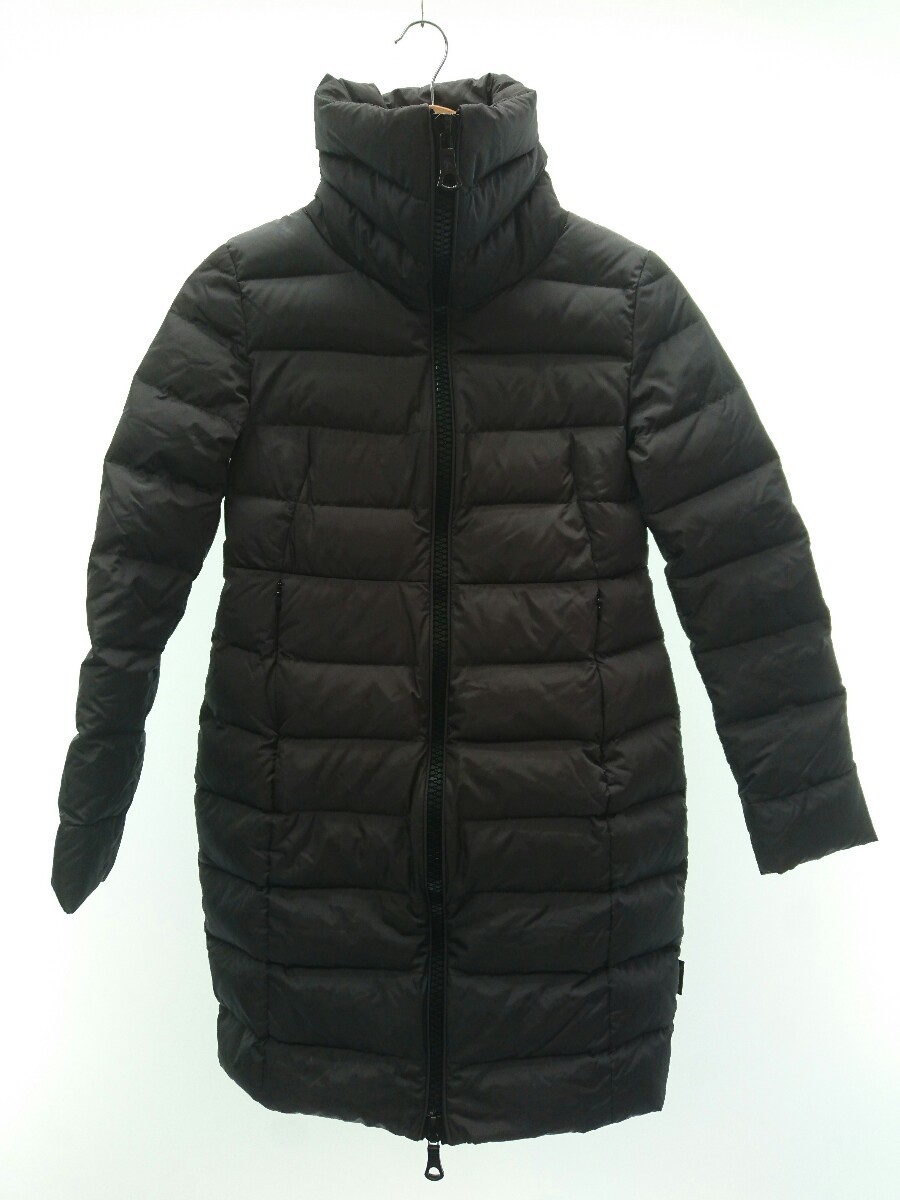 MONCLER◆ロングダウンジャケット/ナイロン/グレー/size00/g32-003/レディース