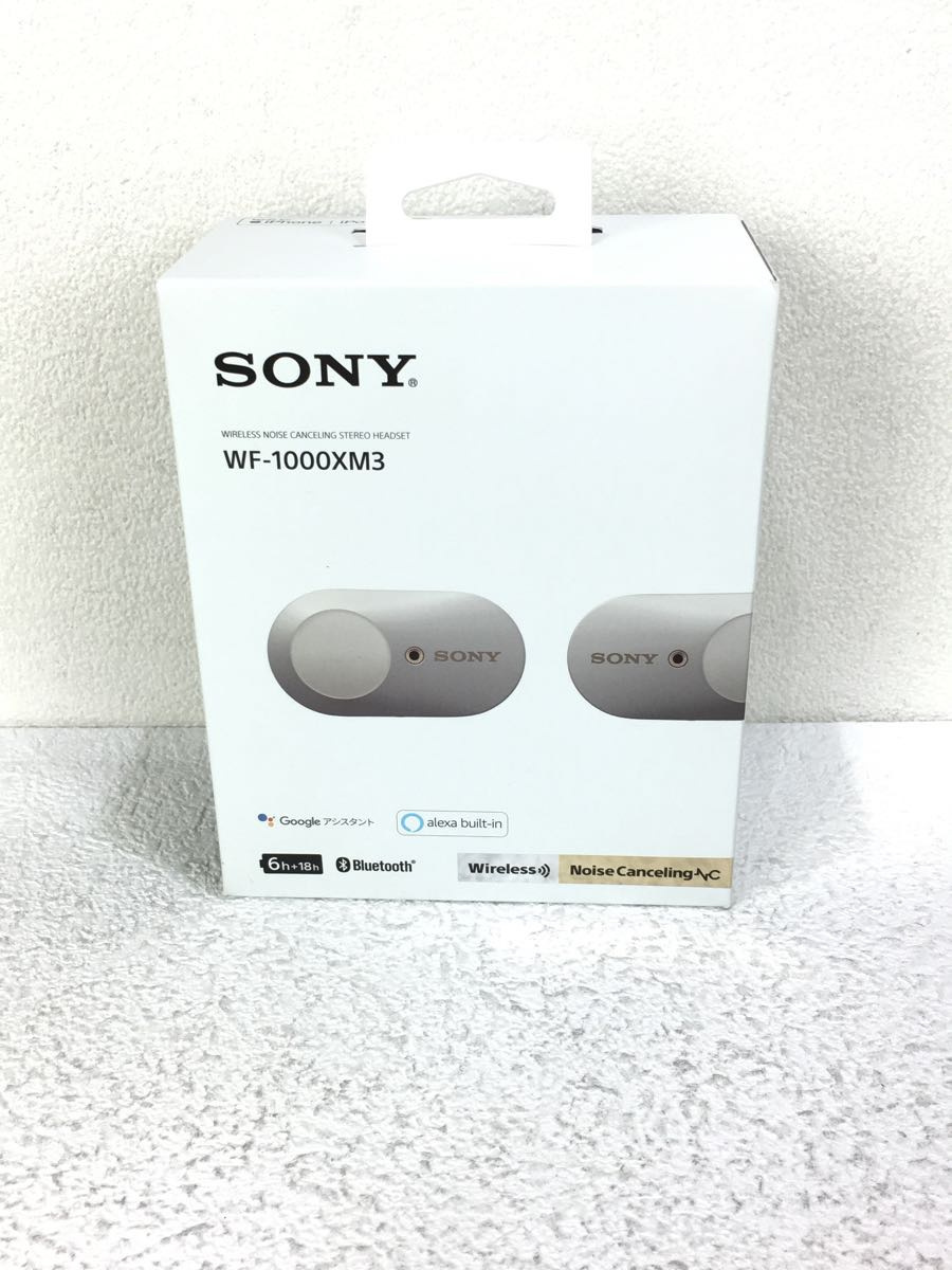 SONY◆イヤホン・ヘッドホン WF-1000XM3 (S) [プラチナシルバー]//カナル型 完全ワイヤレス ノイズキャンセリング