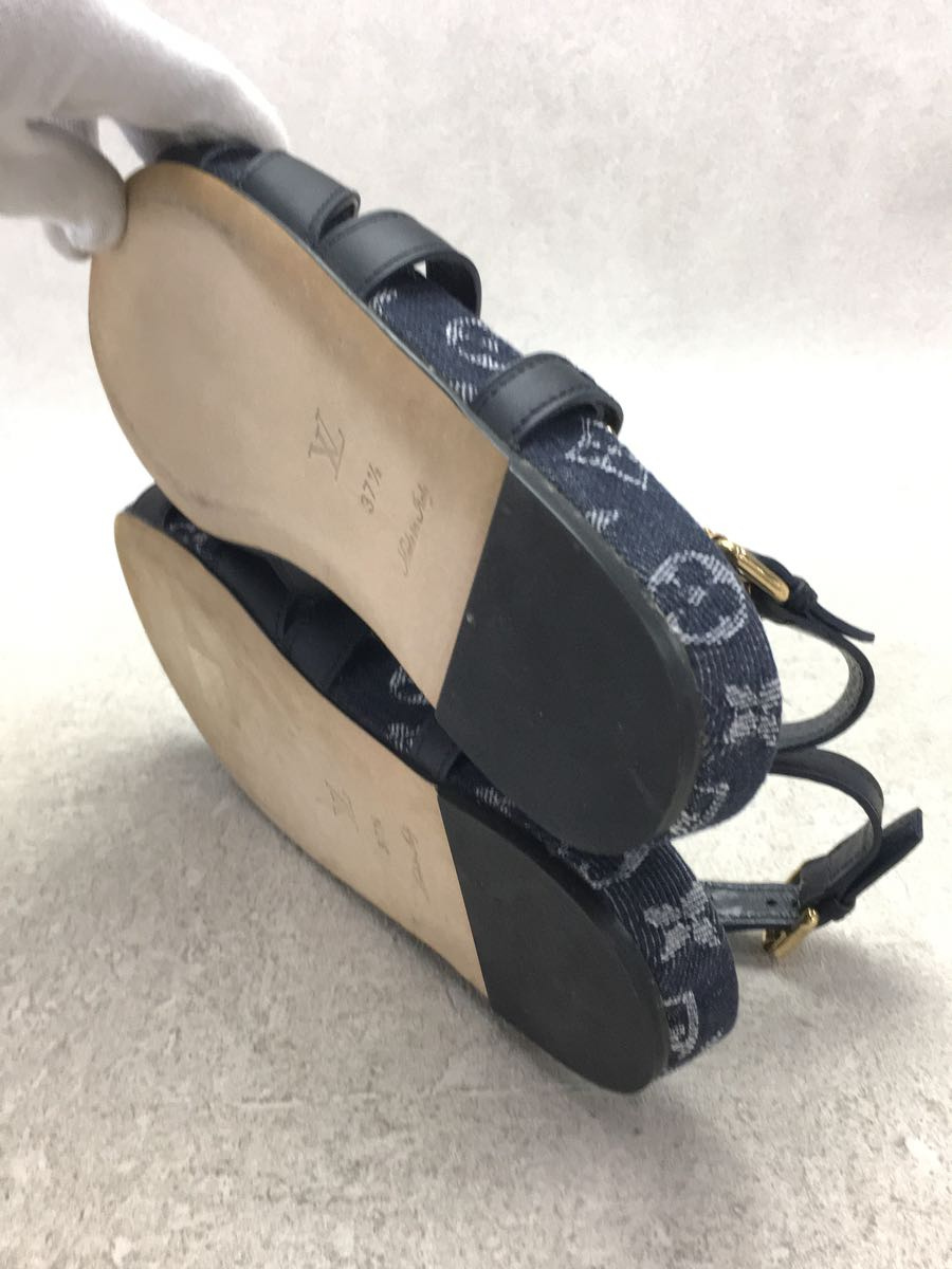 LOUIS VUITTON◆オーシャン・ラインフラット・サンダル_モノグラムデニム/37.5/IDG/973541/ルイヴィトン//ストラップ_画像3