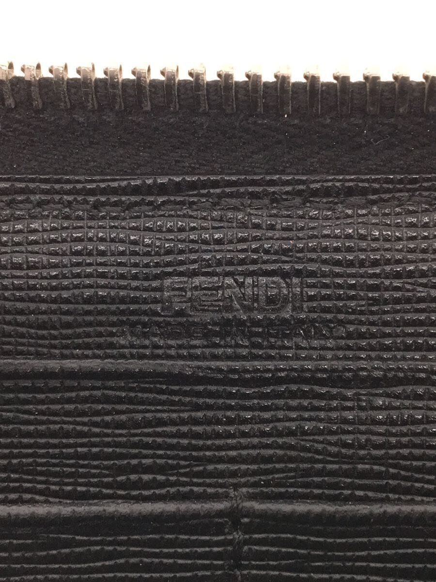 FENDI◆KARLITO ZIP WALLET/長財布/レザー/BLK/無地/メンズ/8M0299_画像3