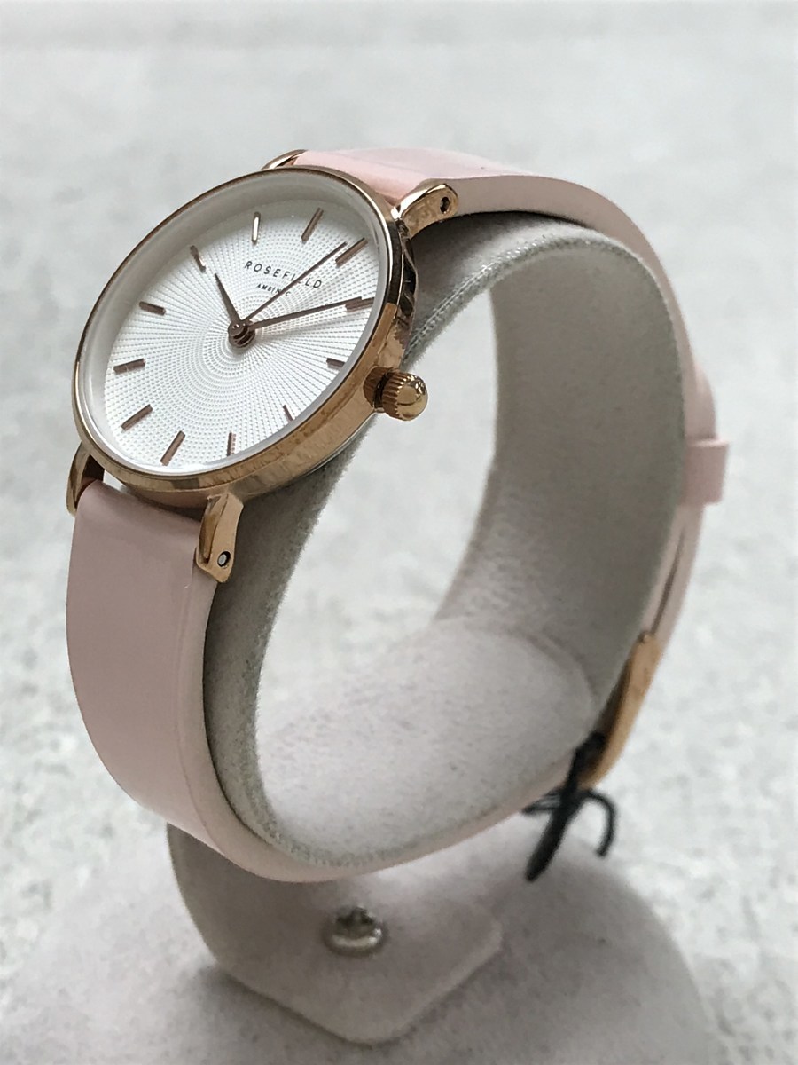 ROSEFIELD◆The Premium Gloss/ кварцевый  наручные часы / аналоговый / кожа /  серебристый / розовый /SHPWR-H32