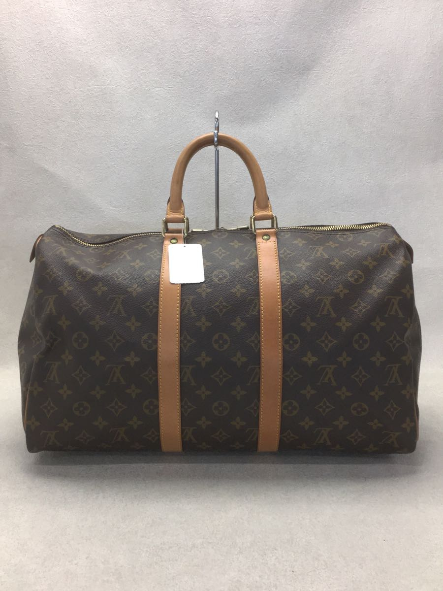 LOUIS VUITTON◆ボストンバッグ[仕入]/レザー/BRW/ルイヴィトン/モノグラム/M41418_画像4