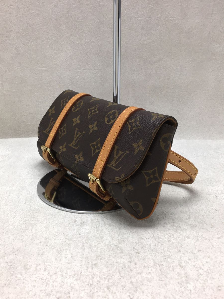 LOUIS VUITTON* небольшая сумочка mareru/M51159/ сумка на плечо [ скупка ]/ кожа /BRW/ общий рисунок 