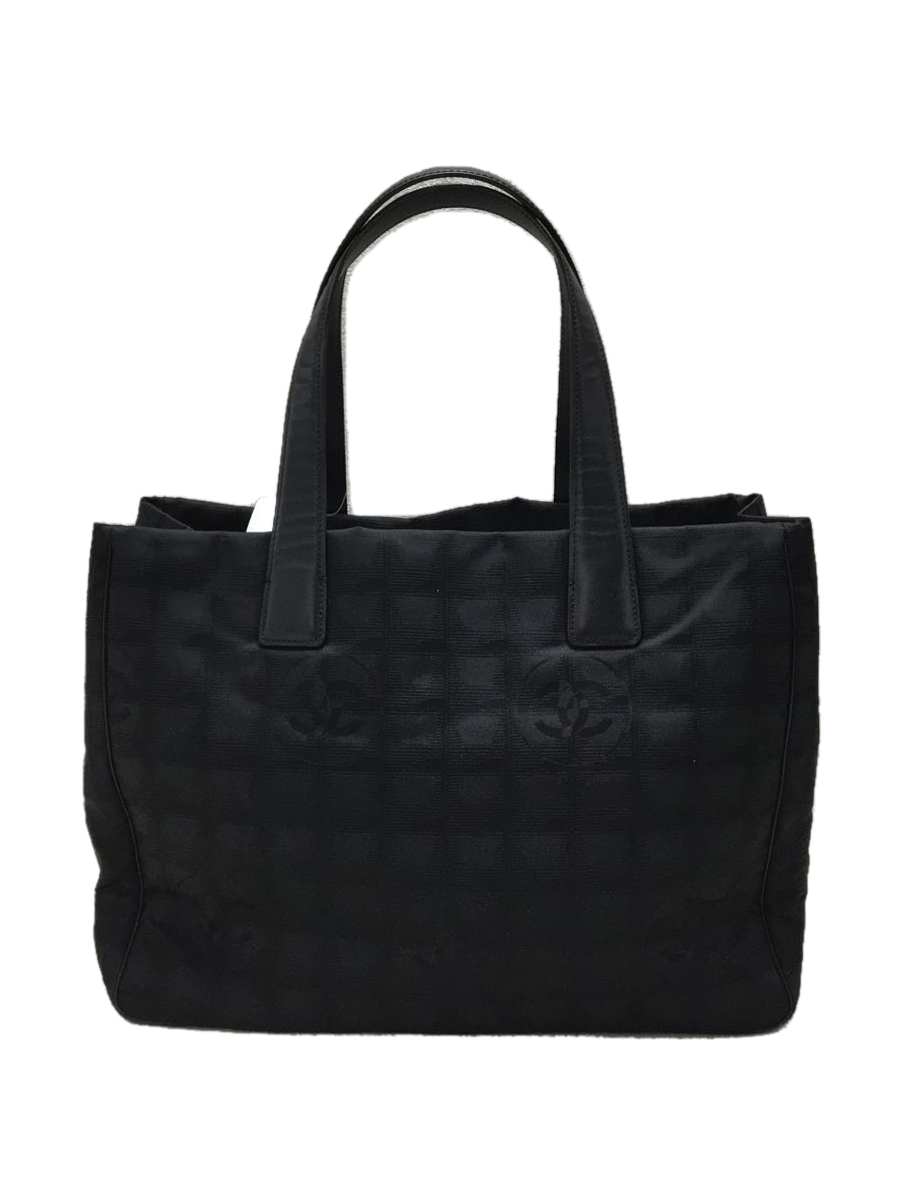 CHANEL◆CHANEL/ポーチ[仕入]/ナイロン/BLK