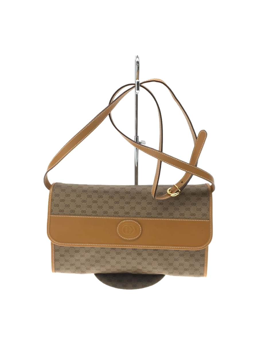 GUCCI◇GUCCI グッチ ショルダーバッグ/PVC/BRW/GGキャンバス/004・14