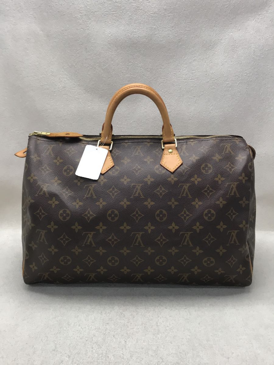 LOUIS VUITTON◇ボストンバッグ/BRW/総柄/スピーディ40/モノグラム