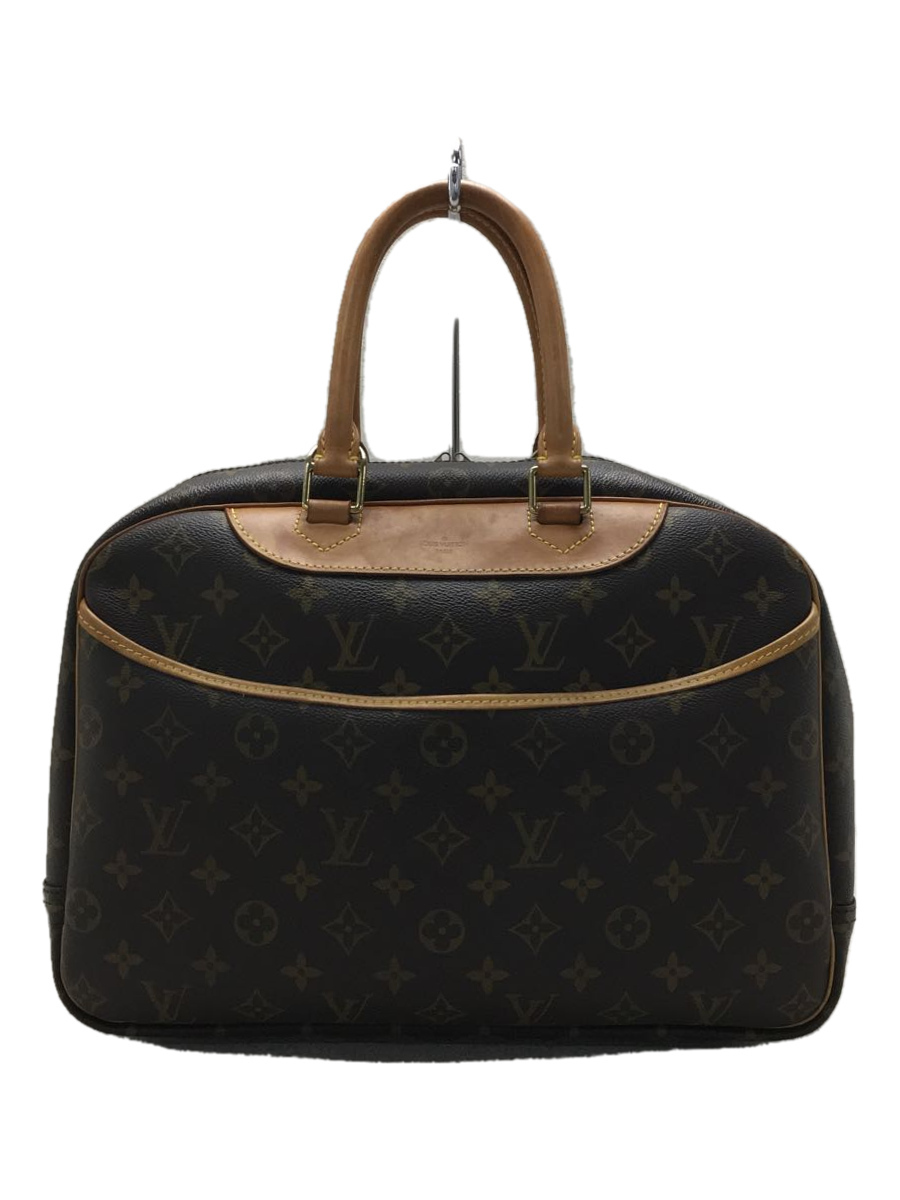 LOUIS VUITTON◆M47270/ドーヴィル_モノグラムキャンバス/ミニボストンバッグ/鞄/茶/総柄/ジップ