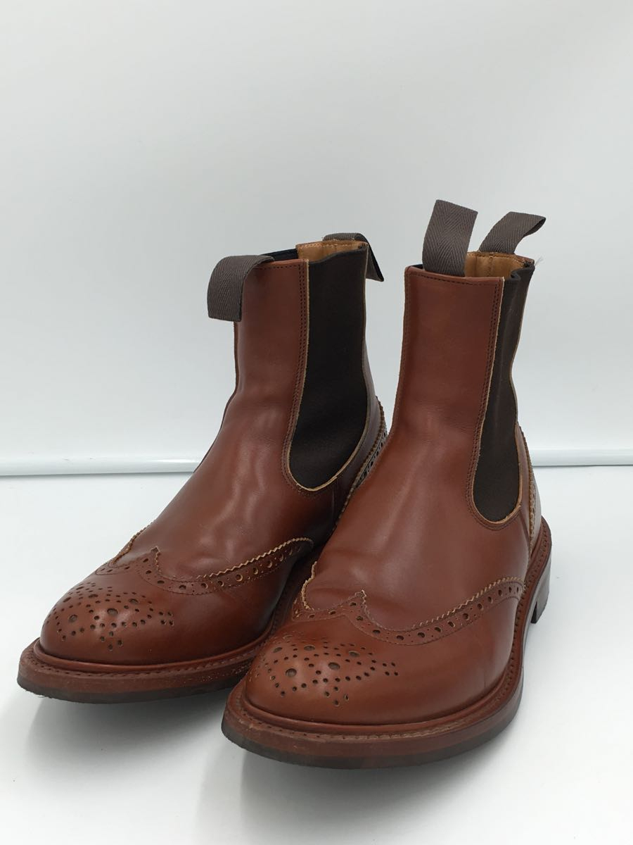 Tricker’s◆サイドゴアブーツ/UK7.5/BRW/レザー/M2754_画像2