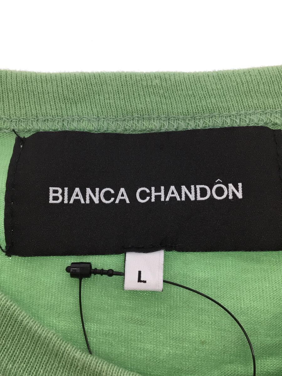Bianca Chandon◆Tシャツ/L/コットン/GRN/無地_画像3
